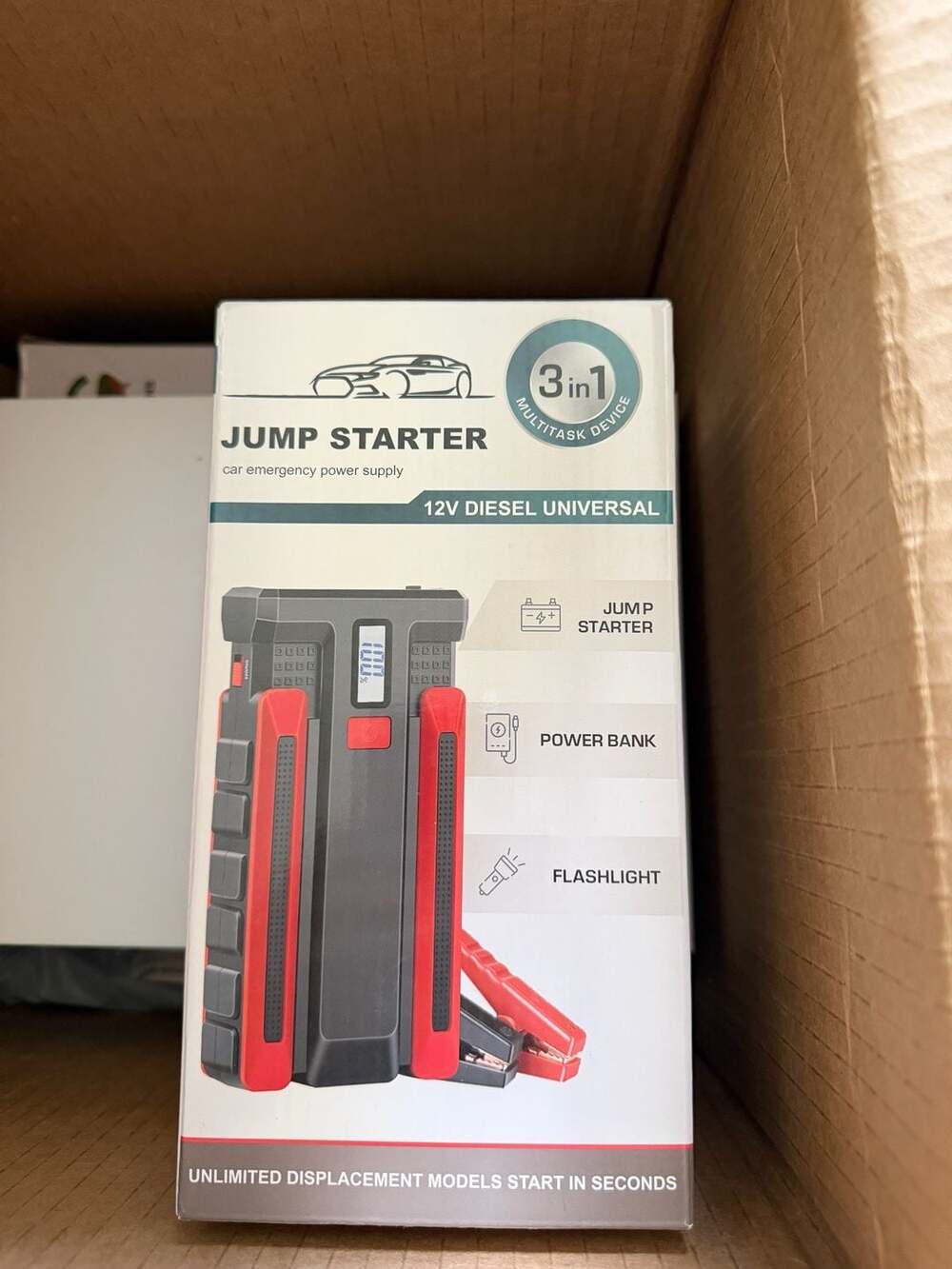Scatach 002 4000A 3-in-1 Car Emergency Jump Starter, Power Bank, and LED Flashli